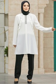  White Muslim Dual Suit 34022B - 2