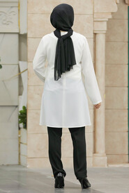  White Muslim Dual Suit 34022B - 3
