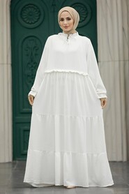 White Plus Size Dress 5854B - 2