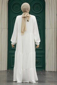  White Plus Size Dress 5854B - 3