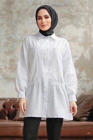  White Women Shirt 1090B - 2