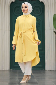  Yellow Plus Size Tunic 21095SR - 2
