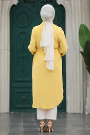  Yellow Plus Size Tunic 21095SR - 4