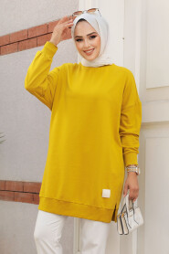 Oil Green Modest Tunic 30644YY - 1