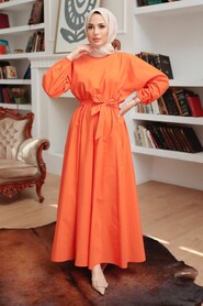 Orange Hijab Dress 2289T - 2