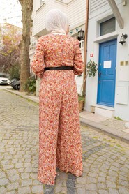 Orange Hijab Overalls 28960T - 2