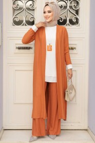 Orange Hijab Triple Suit 5223T - 3