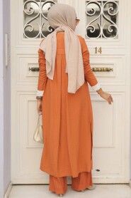 Orange Hijab Triple Suit 5223T - 4