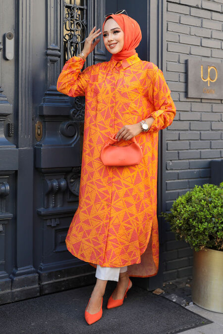 Orange Modest Top 10536T - NEVA STYLE