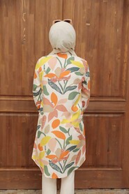 Patterned Hijab Tunic 11580DSN - 4