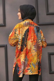 Patterned Hijab Tunic 273201DSN - 2