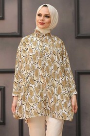 Patterned Hijab Tunic 273203DSN - 1
