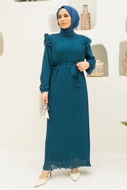 Petrol Blue Hijab Dress 1199PM - 1