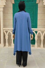 Petrol Blue Hijab Tunic 24460PM - 2