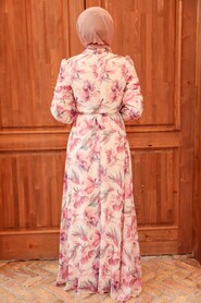 Pink Hijab Dress 279028P - 4