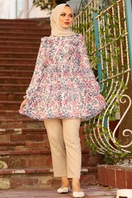 Pink Hijab Tunic 1392P - 2
