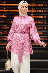 Pink Hijab Tunic 2445P - 2