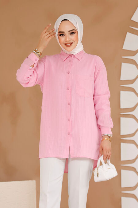 Pink Modest Top 70561P - NEVA STYLE
