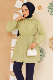 Pistachio Green Modest Top 10025FY - 2