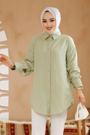 Pistachio Green Modest Top 30702FY - 2