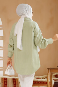 Pistachio Green Modest Top 30702FY - 4