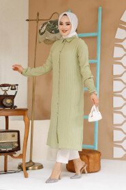 Pistachio Green Modest Top 70381FY 