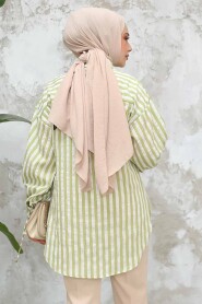 Pistachio Green Modest Tunic 10152FY - 4