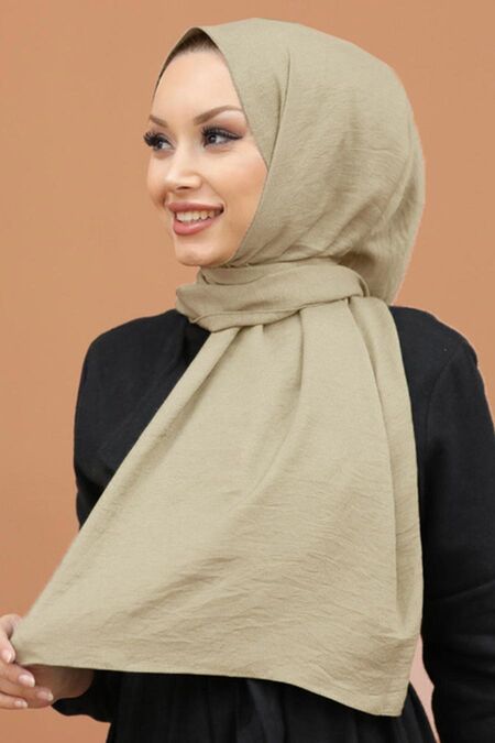 Pistachio Green Hijab Shawl 5077FY - NEVA STYLE