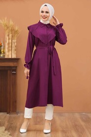 Plum Color Hijab Tunic 43310MU - 1