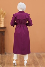 Plum Color Hijab Tunic 43310MU - 2