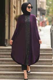 Plum Color Hijab Tunic 48460MU - 1