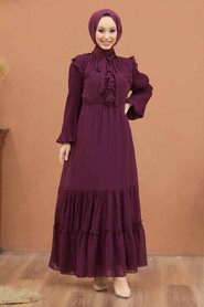 Plumm Color Hijab Dress 2409MU - 1
