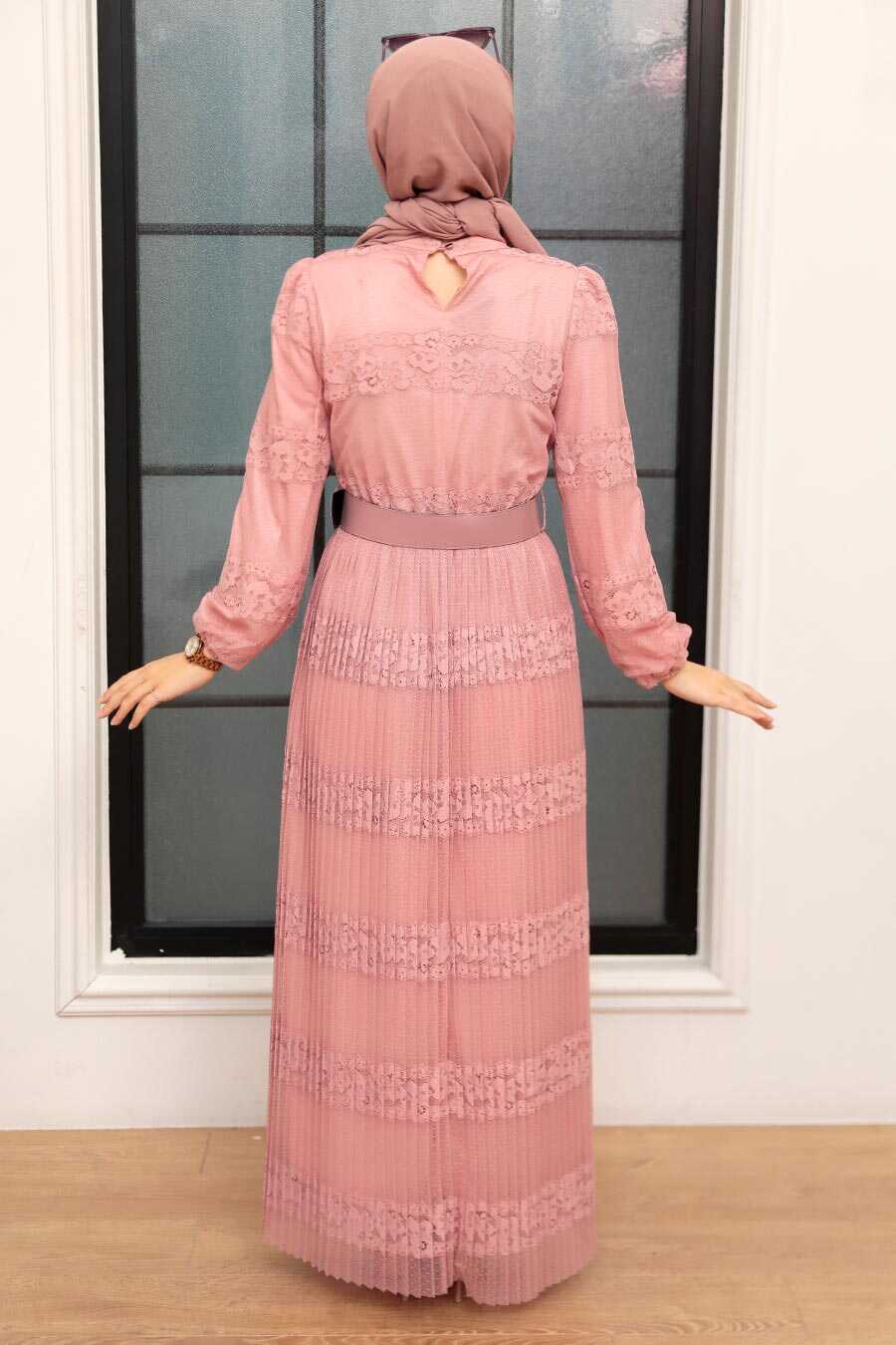 Powder Pink Hijab Dress 12240pd Neva