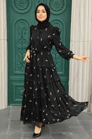 Powder Pink Hijab Dress 35721PD - 2