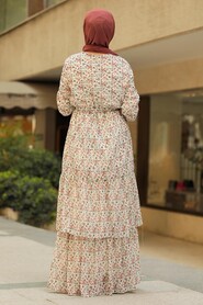 Powder Pink Hijab Dress 53472PD - 2