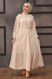 Powder Pink Hijab Dress 6325PD - 2