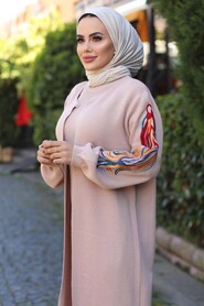 Powder Pink Hijab Dual Suit Dress 2200PD - 2