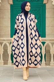 Powder Pink Hijab Knitwear Double Suit 1213PD - 1