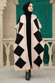 Powder Pink Hijab Knitwear Double Suit 12140PD - 1