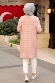 Powder Pink Hijab Knitwear Tunic 33770PD - 2