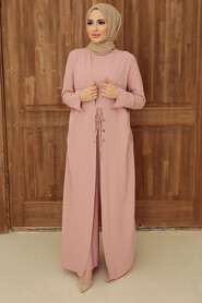 Powder Pink Hijab Overalls 51890PD - 1