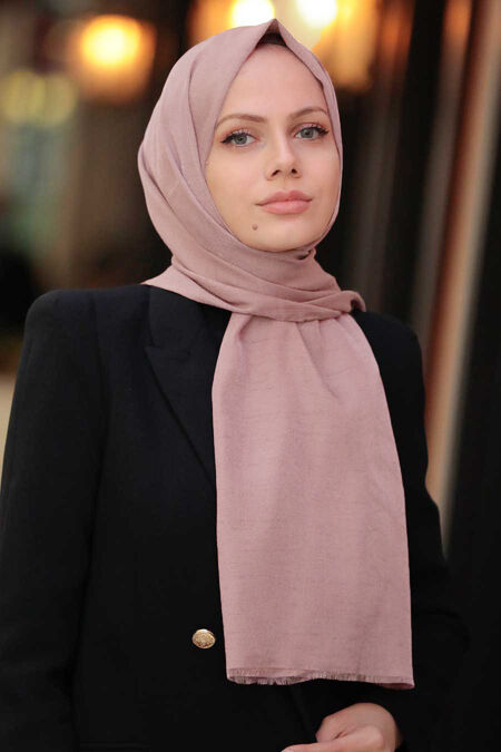 Powder Pink Hijab Shawl 4511PD - NEVA STYLE