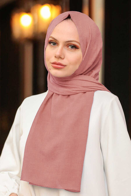 Powder Pink Hijab Shawl 50522PD - NEVA STYLE
