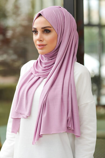 Powder Pink Hijab Shawl 7528PD - NEVA STYLE