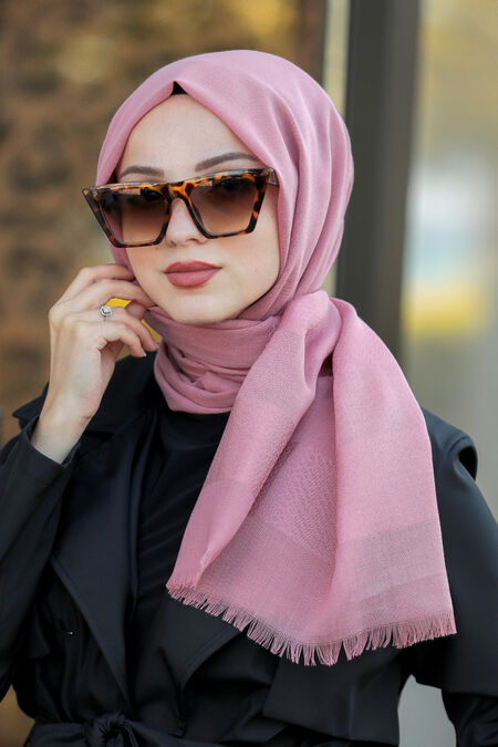 Powder Pink Hijab Shawl 7532PD - NEVA STYLE