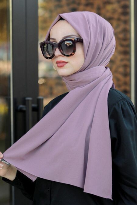 Powder Pink Hijab Shawl 7550PD - NEVA STYLE