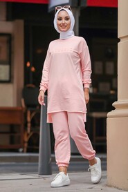 Powder Pink Hijab Suit 5741PD - 1
