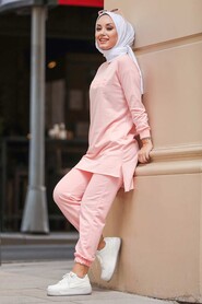 Powder Pink Hijab Suit 5741PD - 2