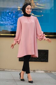 Powder Pink Hijab Tunic 23790PD - 2