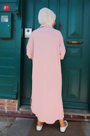 Powder Pink Hijab Tunic 2424PD - 2